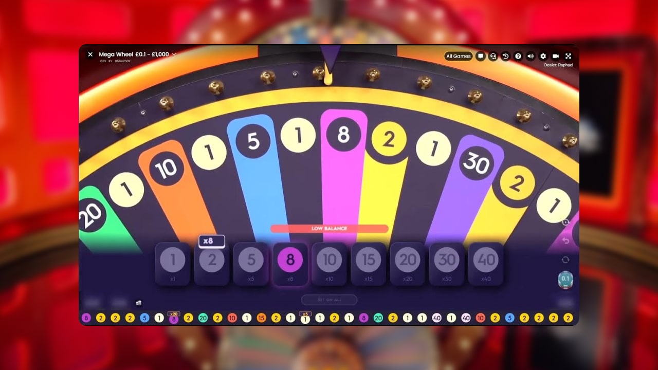 Mega Wheel game show by Pragmatic